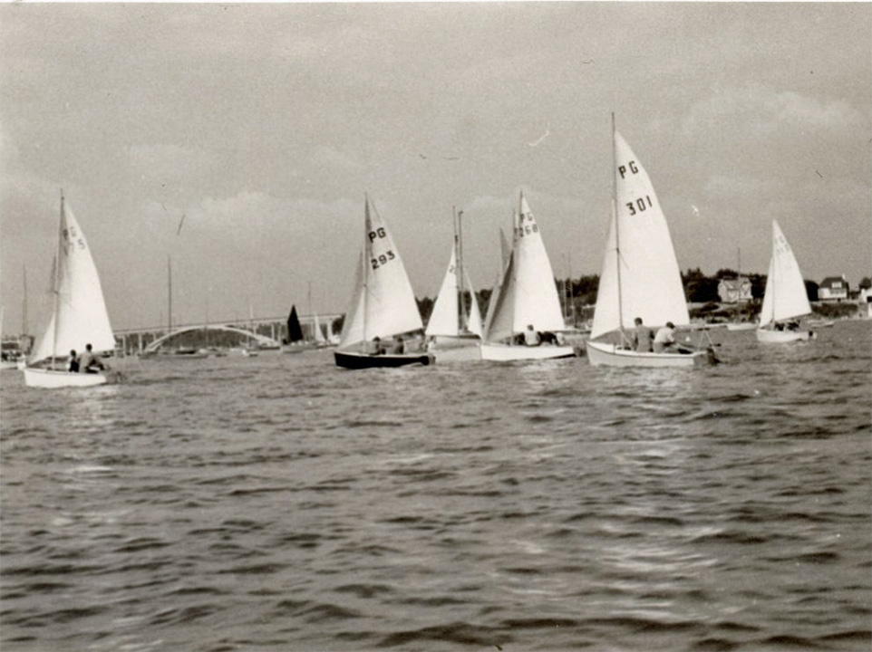Flottille de P'tit Gars, photo d'époque