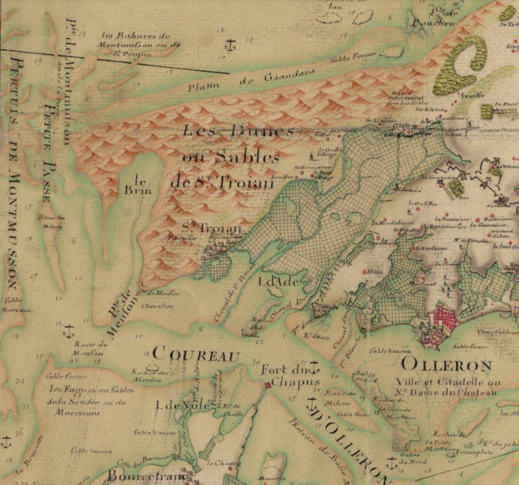 Carte de 1761, de Montalembert.