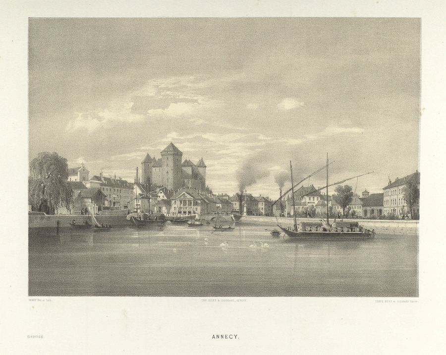 Barque de transport d'Annecy, 1866