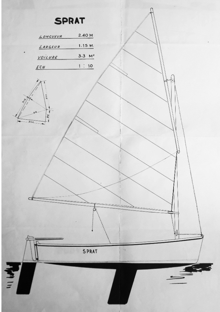 Plan de voilure du Sprat