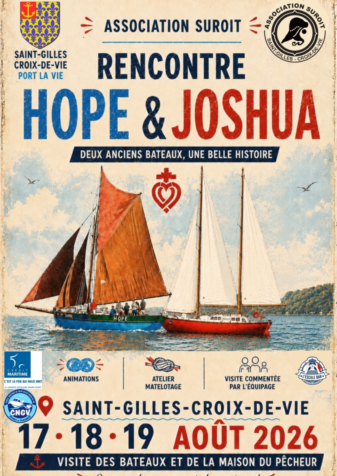 Joshua à la rencontre du Hope à Saint-Gilles-Croix-de-Vie 
