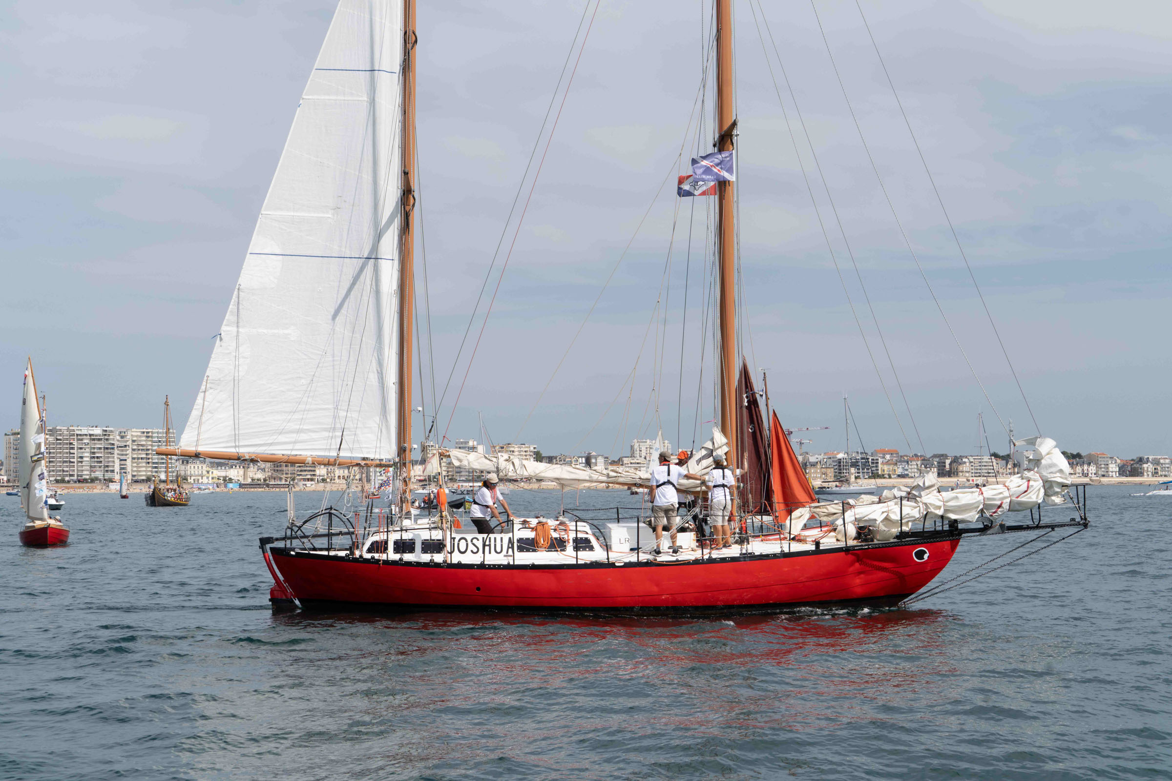Joshua au départ de la Golden Globe Race